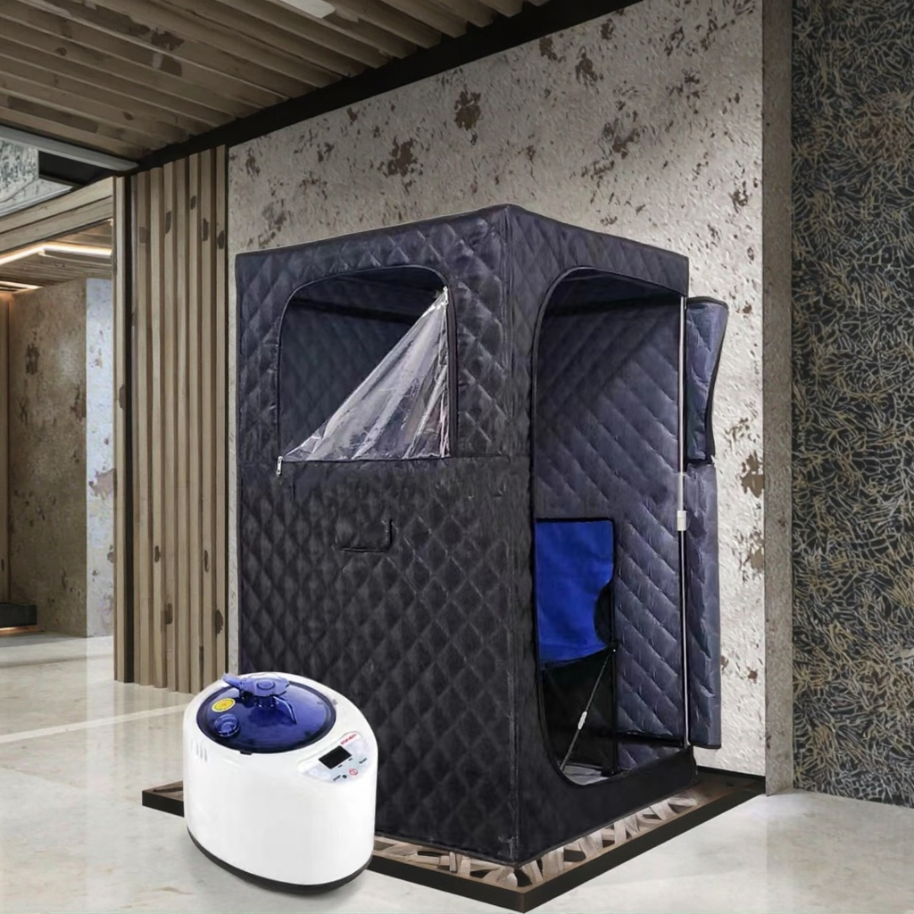 Sauna Home Gym - Portable One-Person Steam Sauna Tent with
