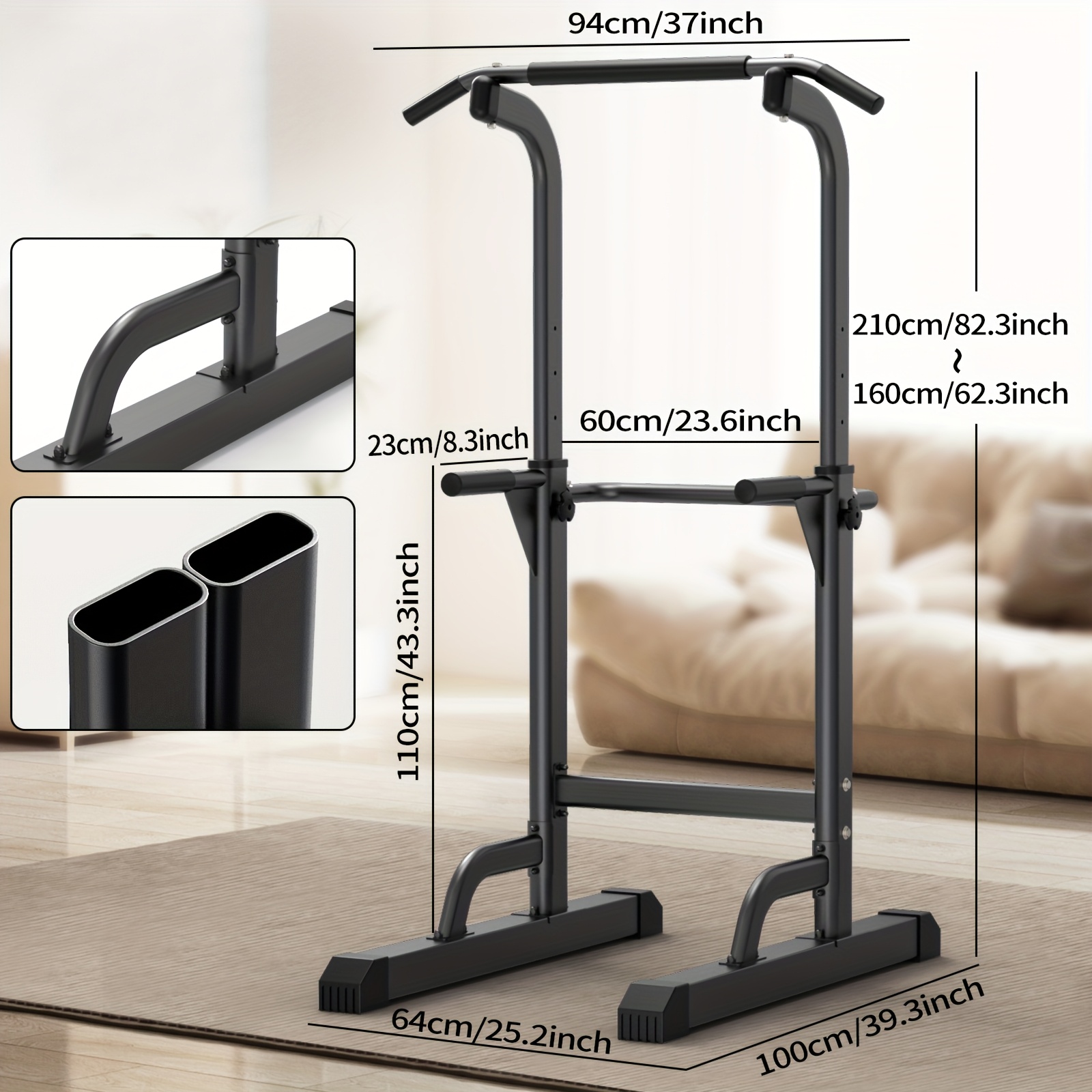Djustable Height Power Tower D - đánh giá và giá Home Gym Multi