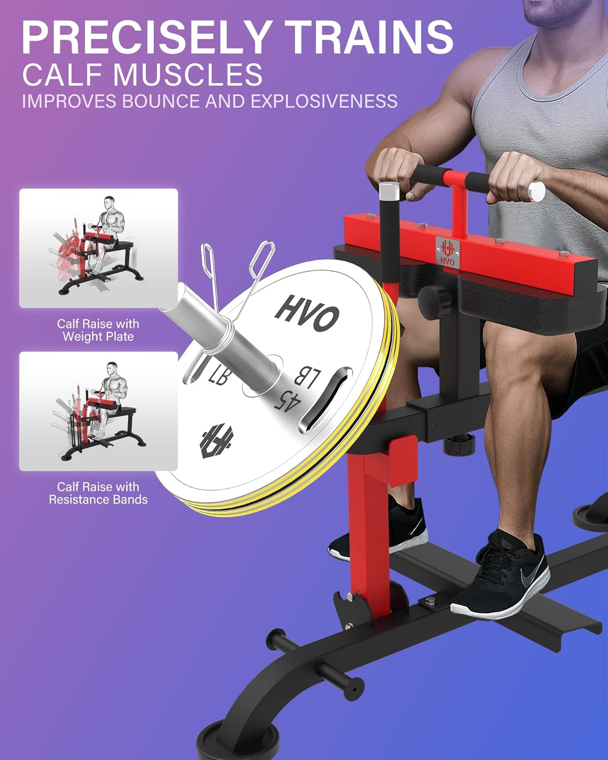Home Gym, Calf Workout, Sturdy - đánh giá và giá Seated Calf Raise