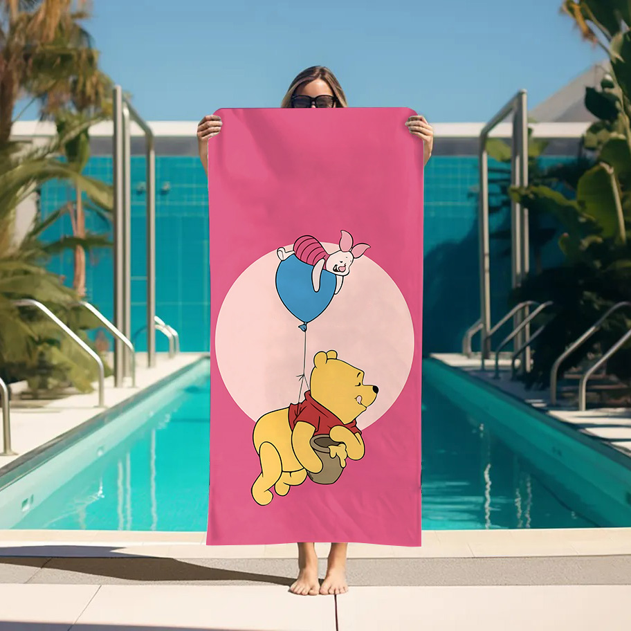 Large Bath Towel W-Winnie the  - đánh giá và giá Sauna Home Gym