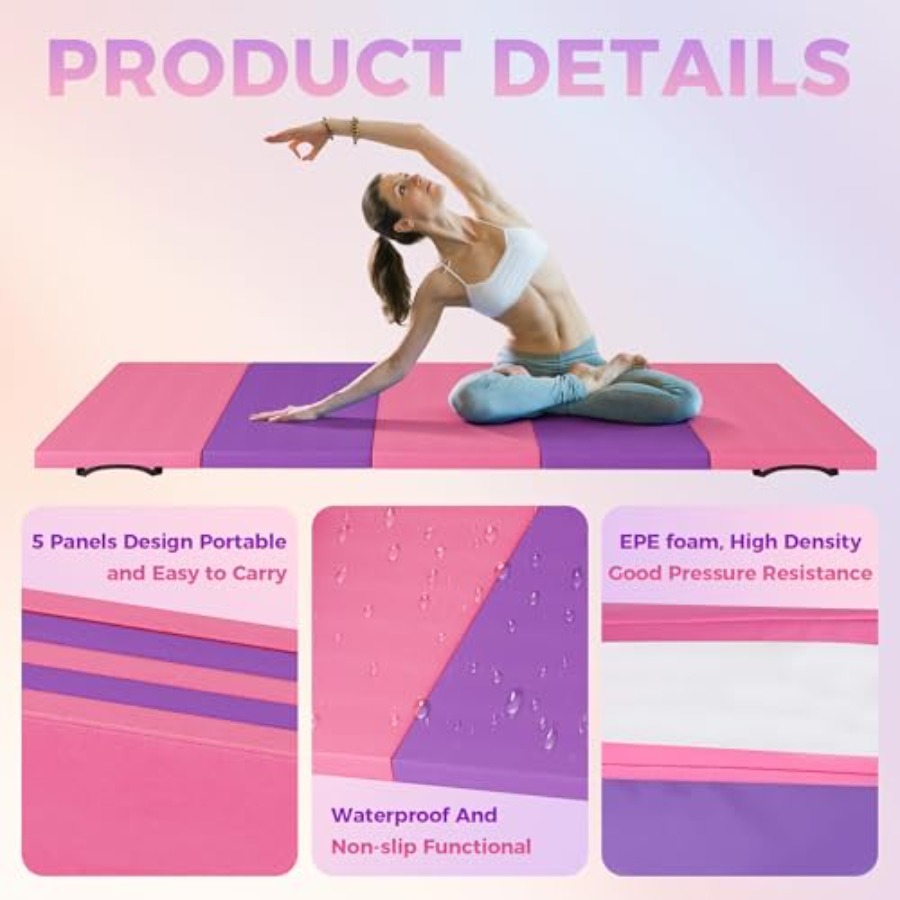 Folding Gymnastics Mat, Exerci - đánh giá và giá Home Gym Portable
