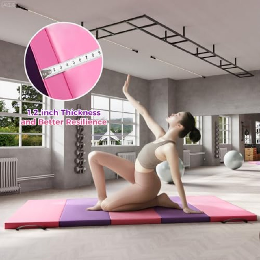 Folding Gymnastics Mat, Exerci - đánh giá và giá Home Gym Portable