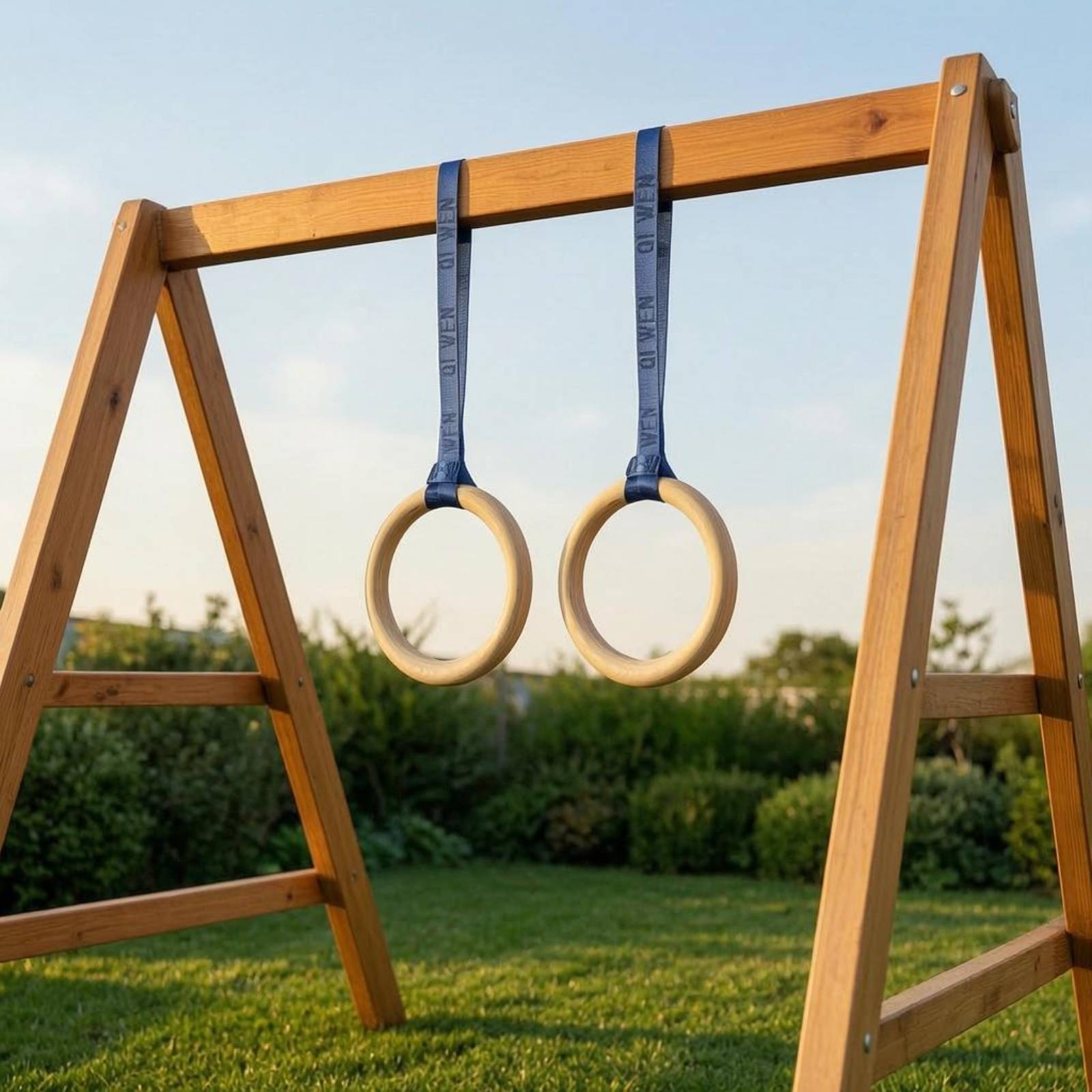 Wooden Gym Rings Woven Strappi - đánh giá và giá Gymnastic Rings Wooden
