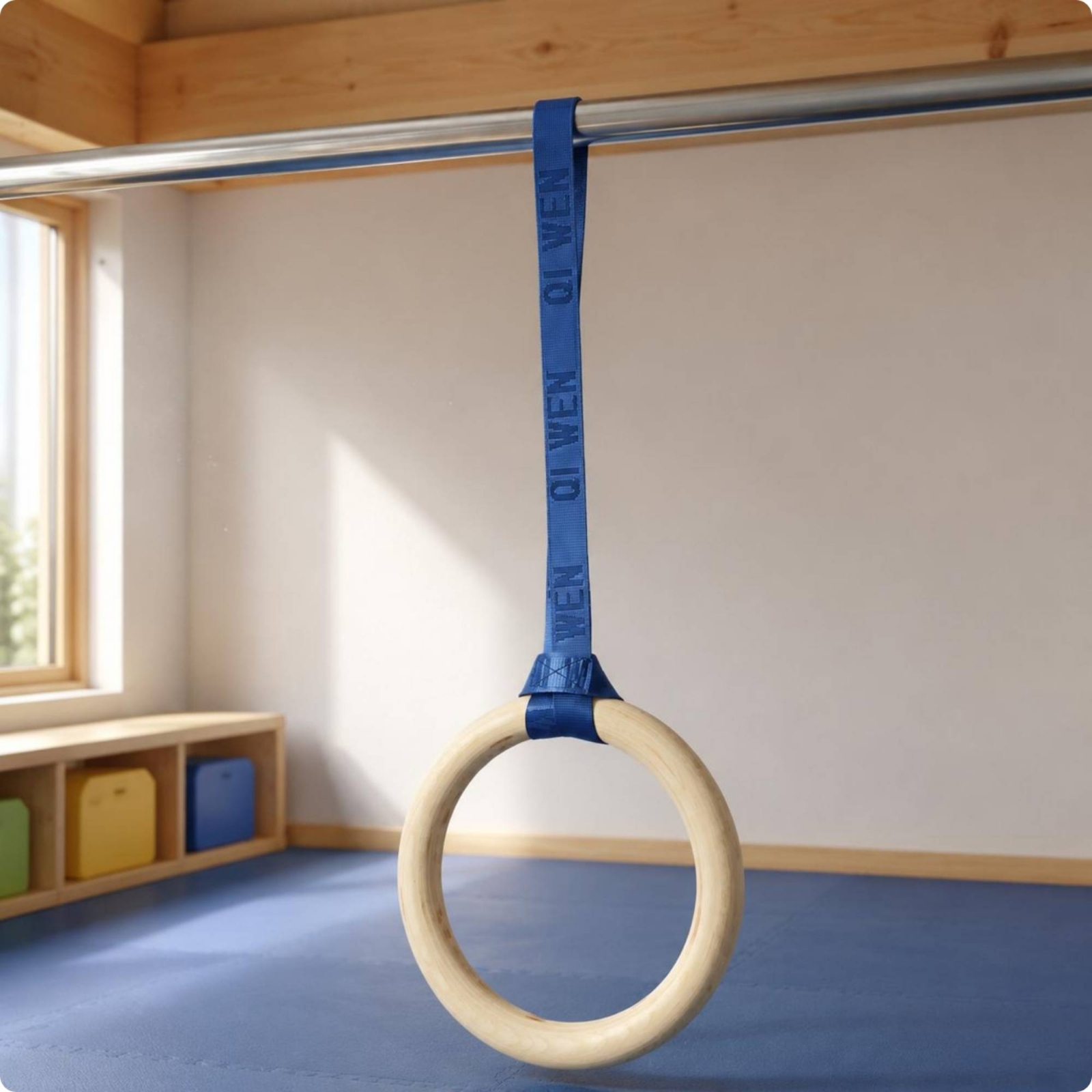 Wooden Gym Rings Woven Strappi - đánh giá và giá Gymnastic Rings Wooden