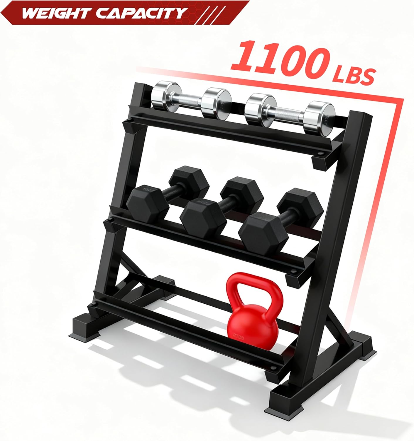 Home Gym Dumbbell Rack, Iron M - đánh giá và giá Home Gym Training
