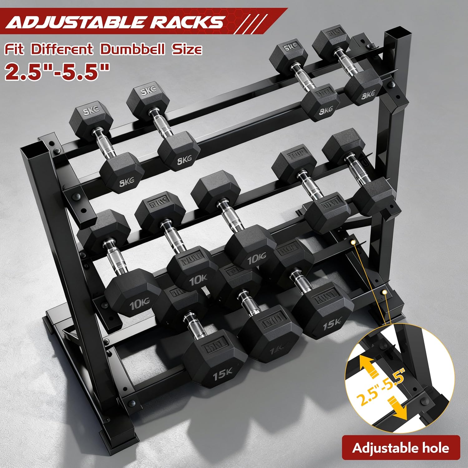Home Gym Dumbbell Rack, Iron M - đánh giá và giá Home Gym Training