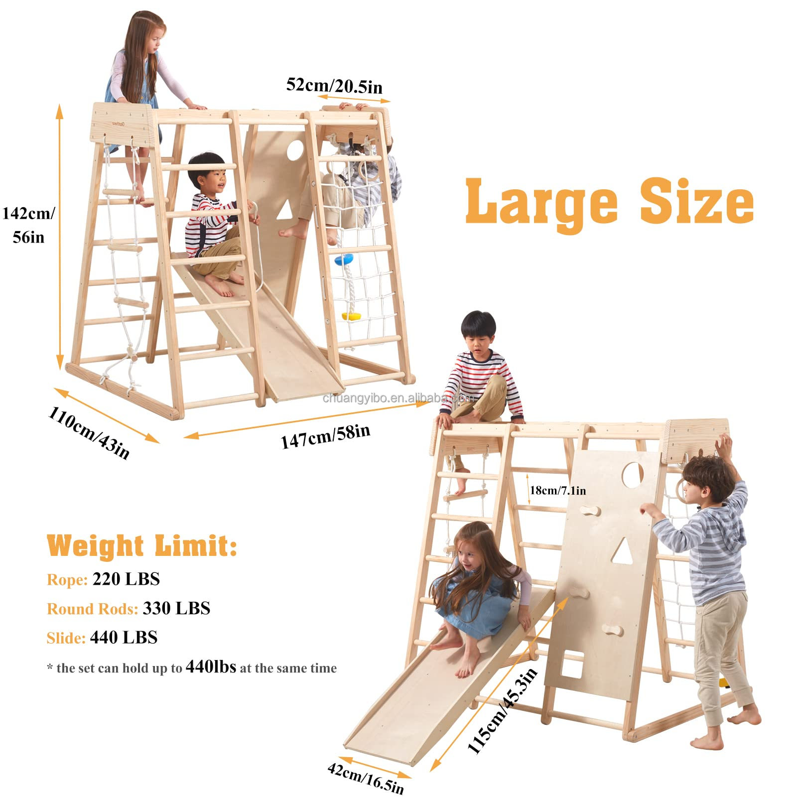 Indoor Playground Jungle Gym T - đánh giá và giá Gymnastic Rings Wooden