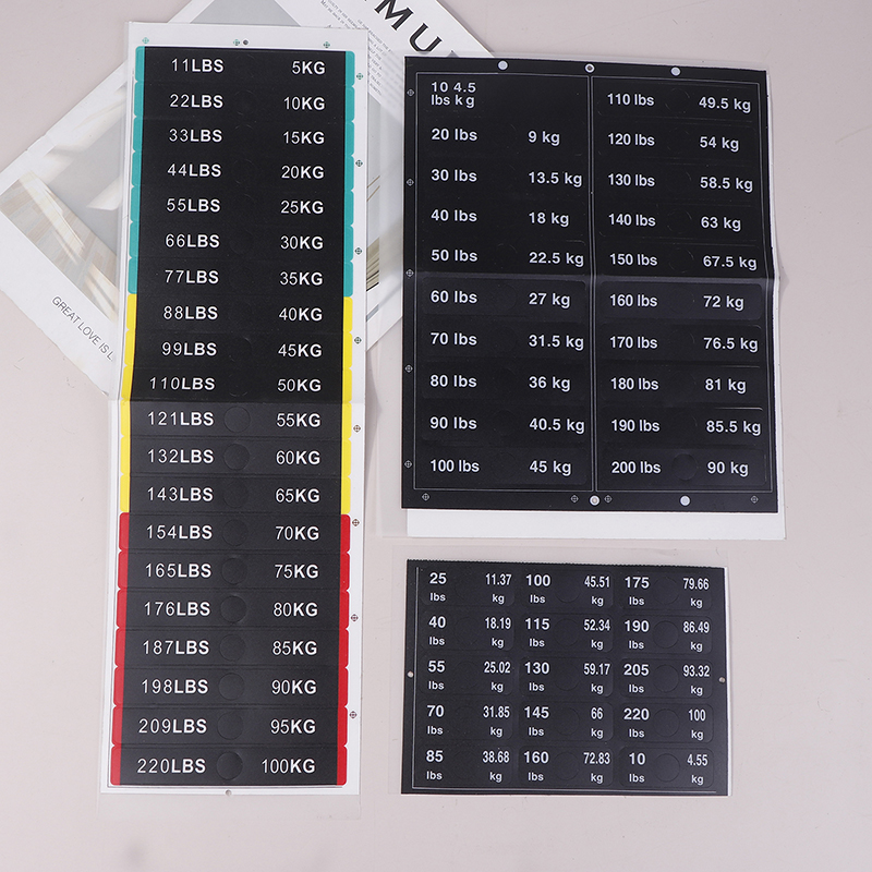 Weight Stack Labels 4.5kg To 1 - đánh giá và giá Home Gym Simple
