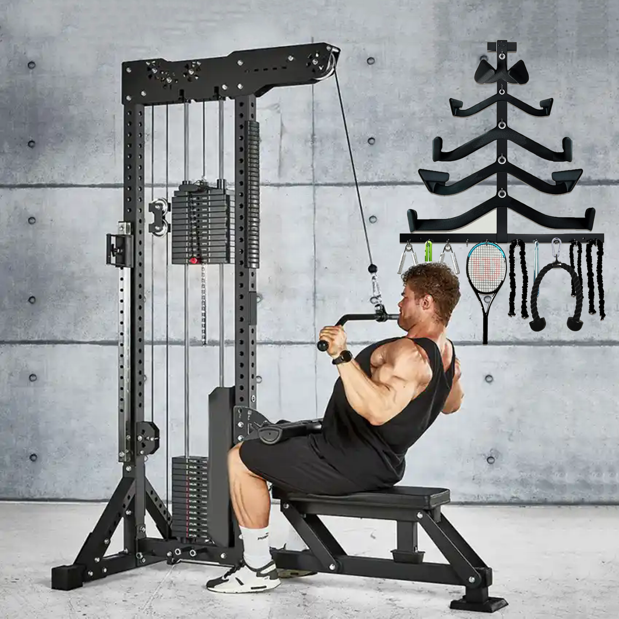Lat Pull Down Bar Gym Accessor - đánh giá và giá Home Gym Necessities