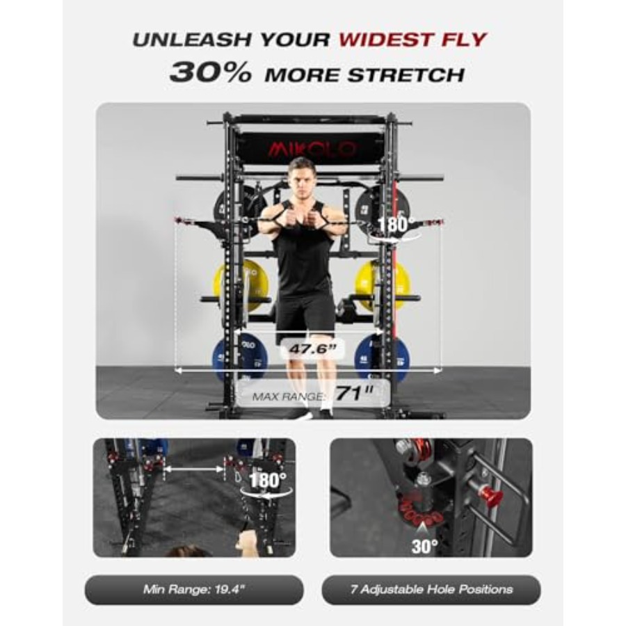 Home gym Smith machine: steel, - đánh giá và giá Home Gym Multi