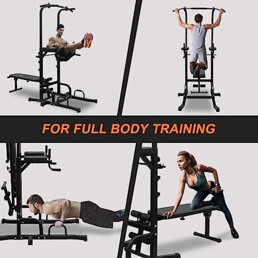 Power Tower with Weight Bench  - đánh giá và giá Home Gym Multi