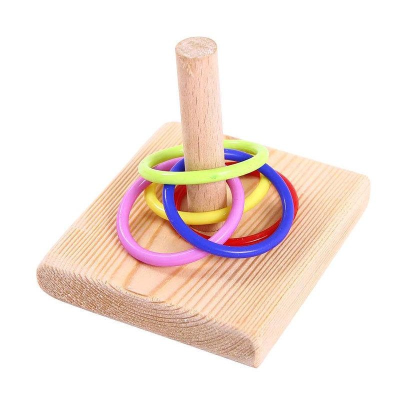 Bird Training Ring Toy Parrot  - đánh giá và giá Gymnastic Rings Wooden