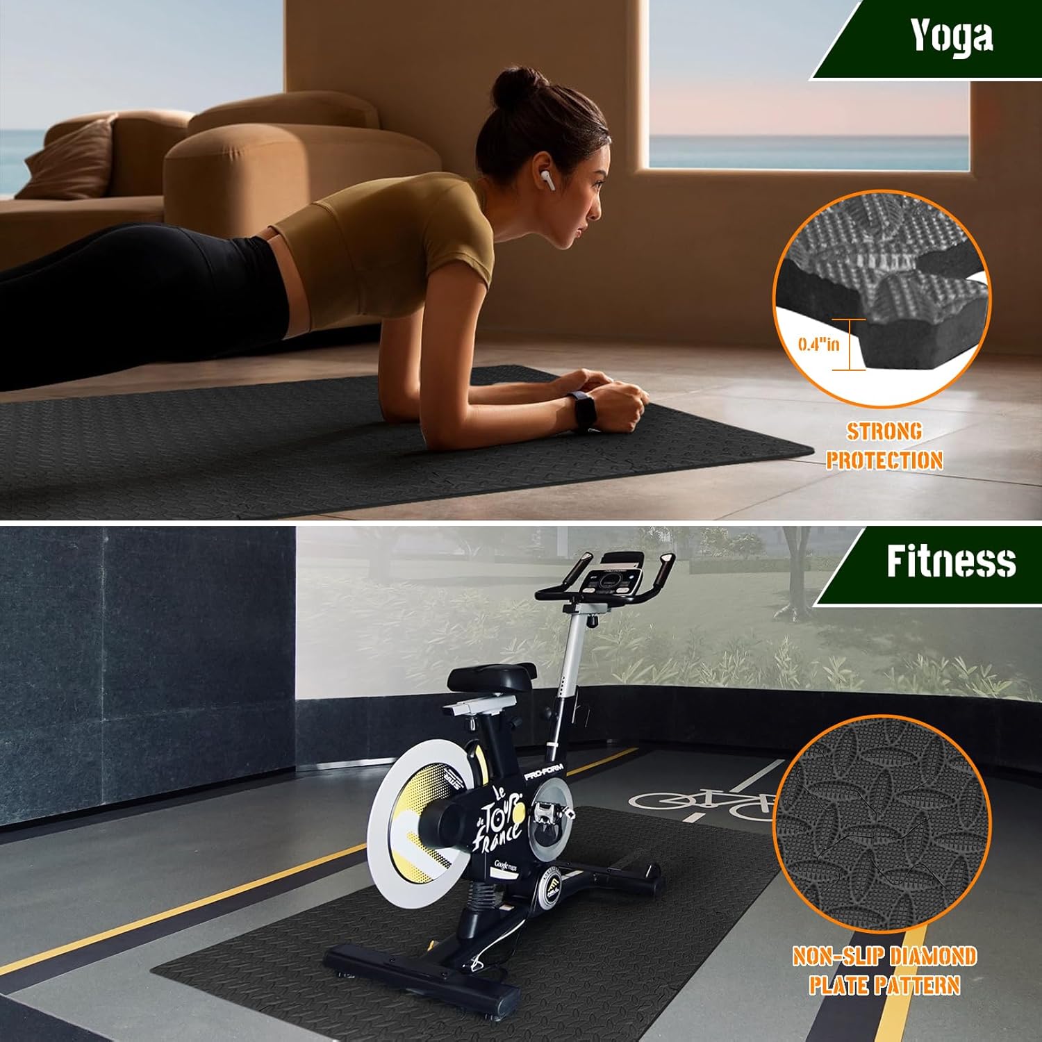 60cm EVA Foam Gym Floor Mats 8 - đánh giá và giá Home Gym Simple